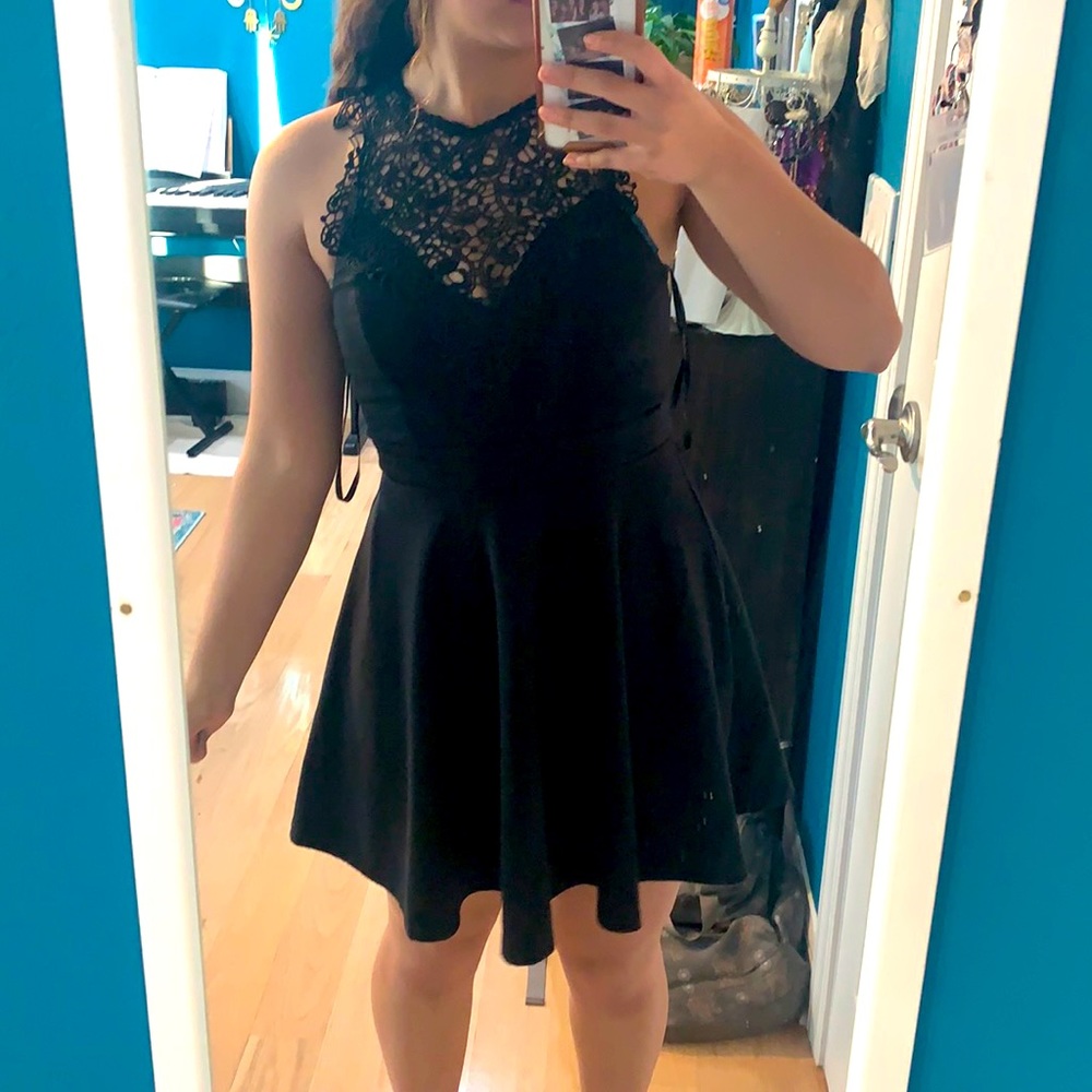 Black event dress